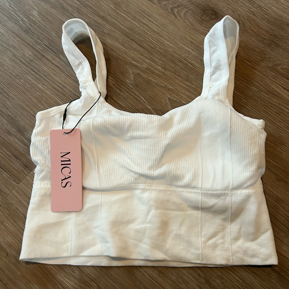 MICAS White Sports Bra